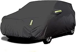 Capa de carro SUV à prova d'água para todos os climas, capas externas completas para automóveis com material macio, proteção contra granizo contra vento de neve UV, capa universal para carro