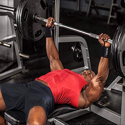 Hustle Athletics Wrist Wraps Weightlifting - Best Support for Gym