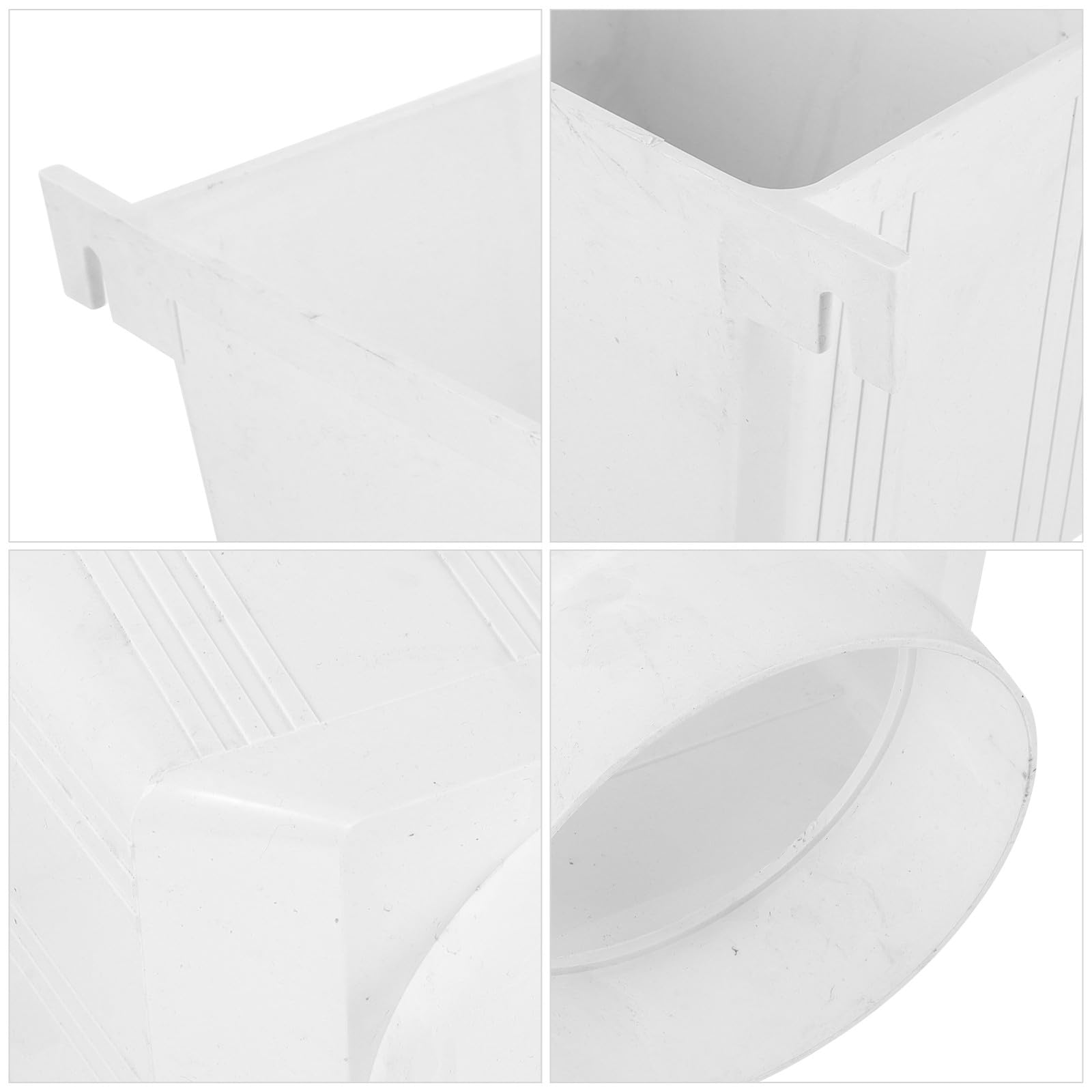UPKOCH Desviador de Agua de Lluvia para Canaletas Pluviales de PVC Blanco, Resistente Presión y Fácil Instalación para Sistemas de Drenaje Domésticos y Fabriles