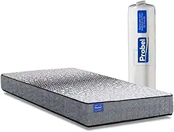 Colchão Solteiro Probel Molas Ensacadas 88x188x26 Day Springs a Vácuo Branco/Cinza