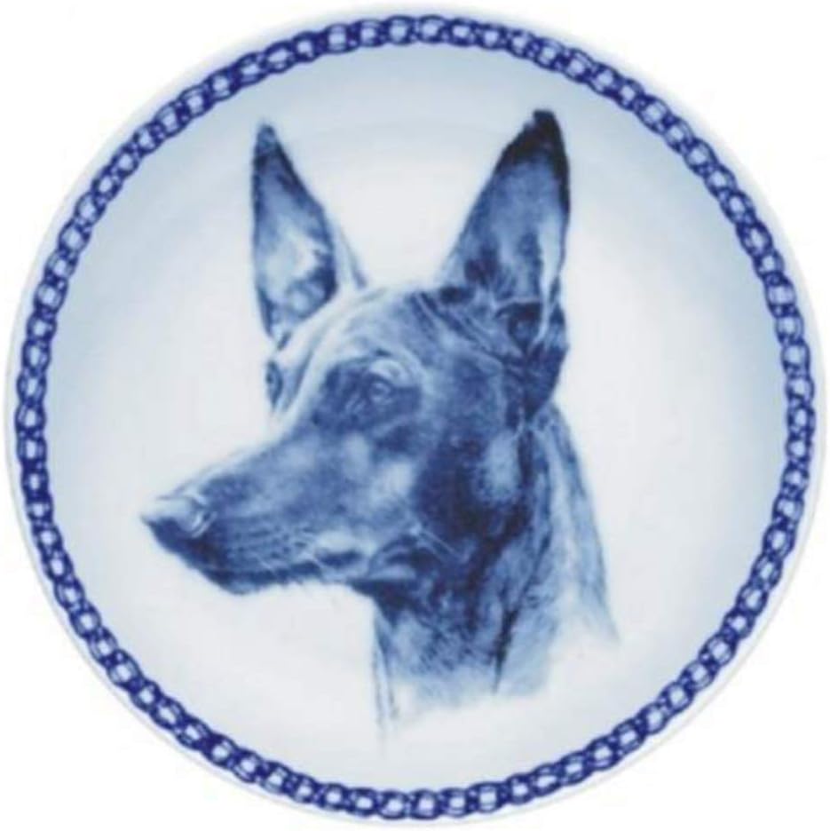 Pharaoh Hound Porcelain Dog Plate For all Dog Lovers Size 7.61 inches