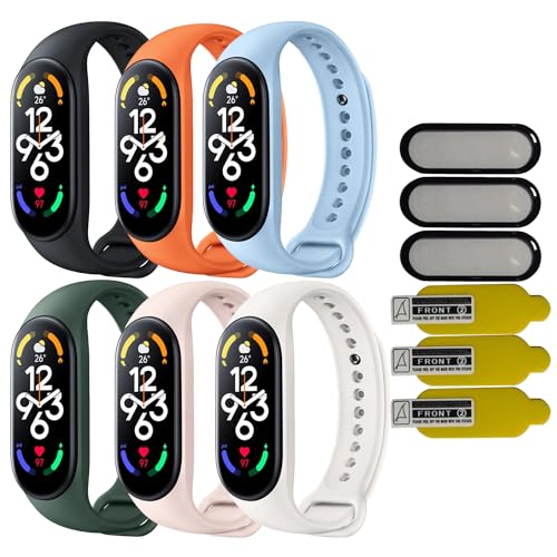 [ExtraFortunato] 6+3+3Zbg Xiaomi Mi Smart Band 7 Ή oh یtB ւoh xg Xgbv (ubNAIWAu[AI[uAsNAAC{[)