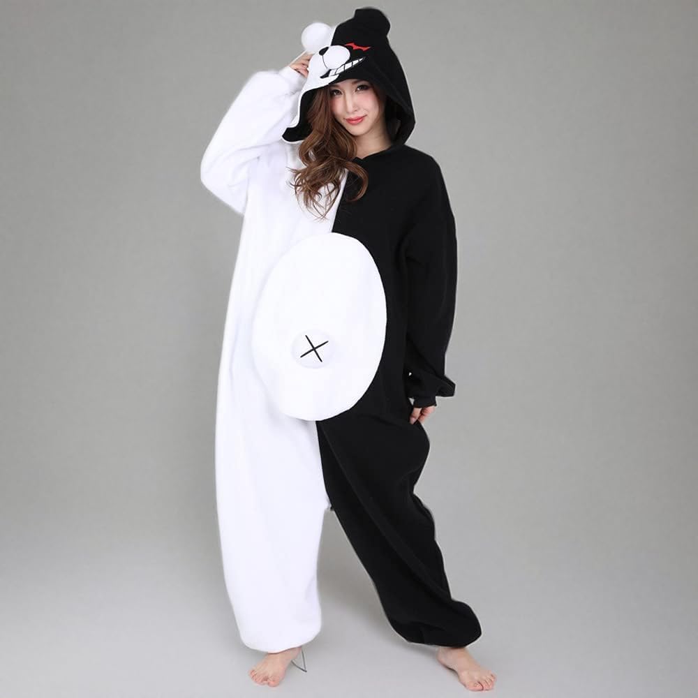 SAZAC Kigurumi - Danganronpa - Monokuma - Onesie Jumpsuit Halloween Costume - Adult One Size Fits All