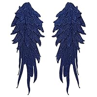 1 Paar Engel Patches Applicaties Vleugels Borduurwerk Doek Patch 3D Kant Schouder Bloemen Voor Vrouwen Kostuum Accessoires