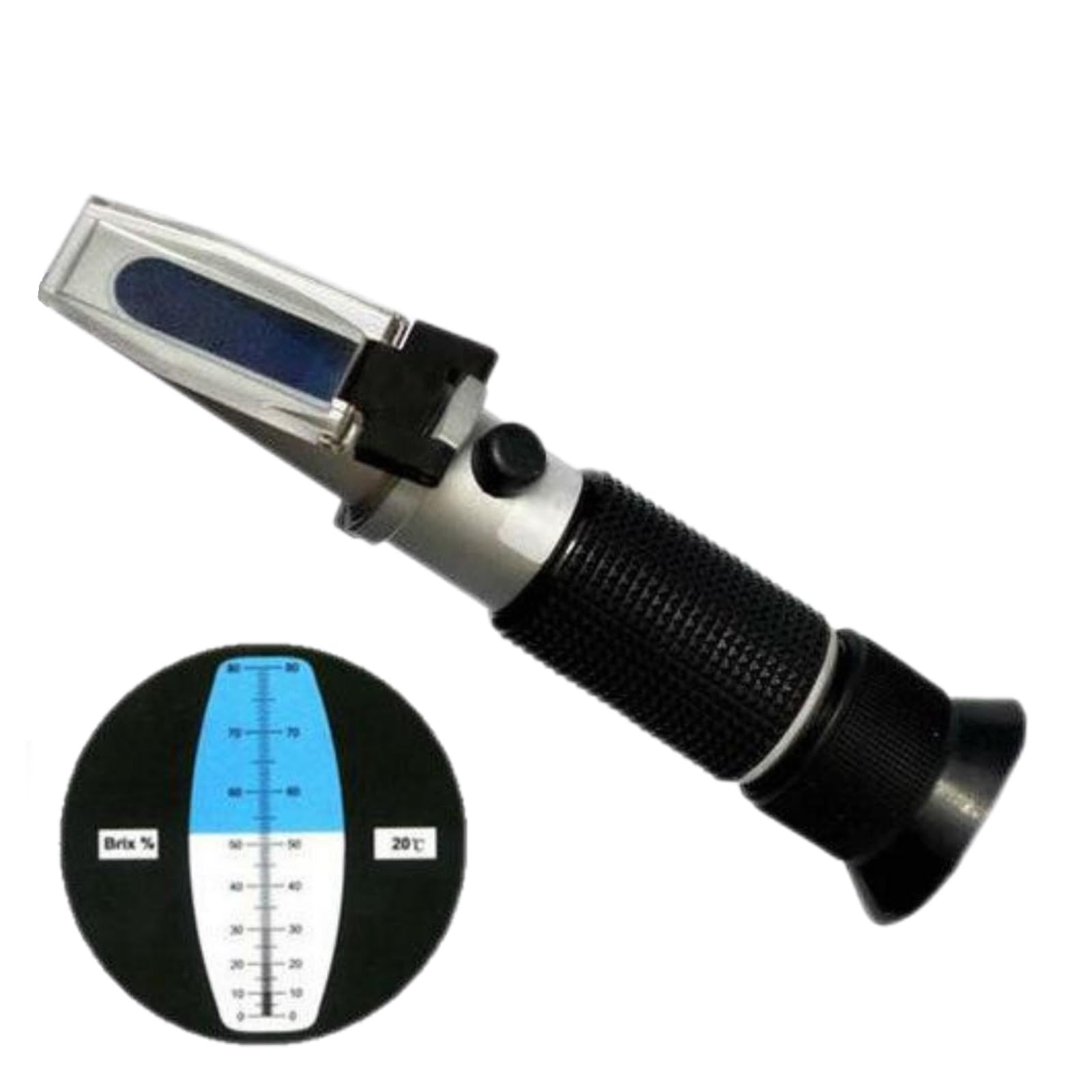 Refractómetro Refractómetro de Mano Refractómetro portátil Medidor de azúcar 0-80% Medidor de concentración for medir el Contenido de azúcar en Miel, Frutas Uso Personal