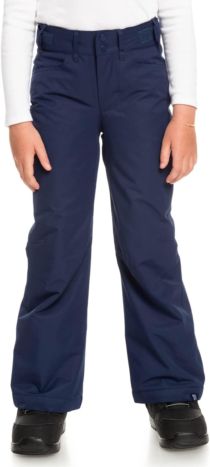 Roxy Girls Backyard Snow Pants with DryFlight Technology (10/Medium, Medieval Blue (BTE0))