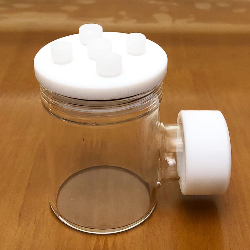 Célula electrolítica sellada for fotocatálisis con ventana de cuarzo de 3 electrodos 50-300 ml | Cubierta de PTFE duradera, for uso versátil en laboratorio.(100ml)