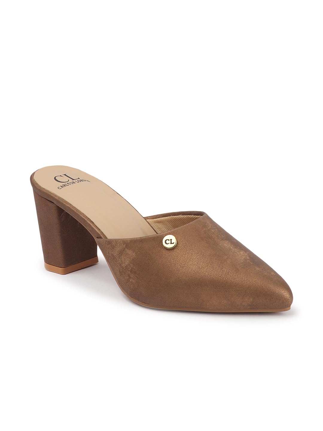 carlton london Women Comfortable Fashion Pointed Toe Heeled Mule Shoes for Daily use, Office use, Casual use-picture-31