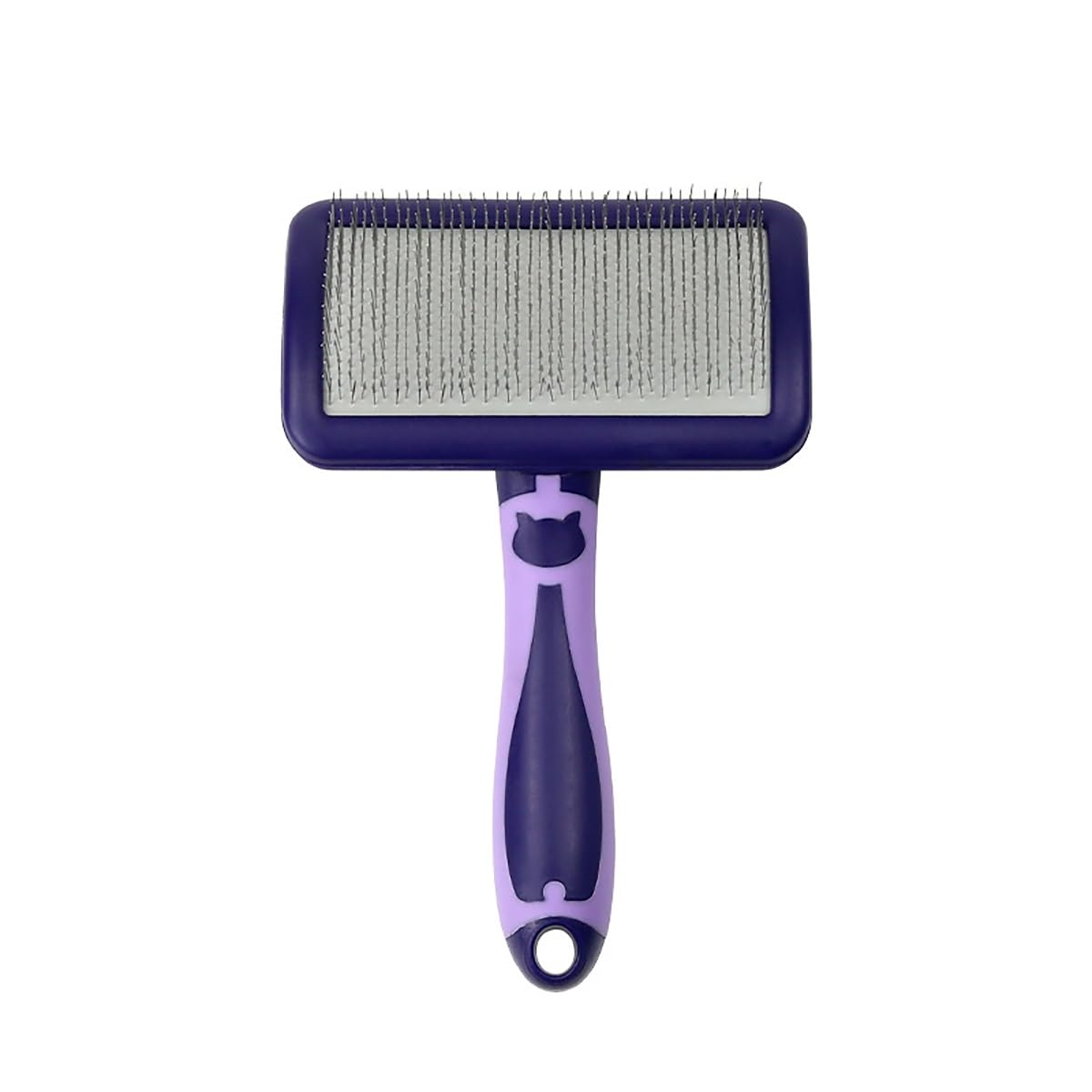 MEKLITRZ Firm Slicker Brush, Extra Long Pin Slicker Brush, Professional Grooming Tool, Grooming Wire Brush for Dog Cat Pet Tangles and Deshedding, Enhance Your Pet's Coat Health(M)