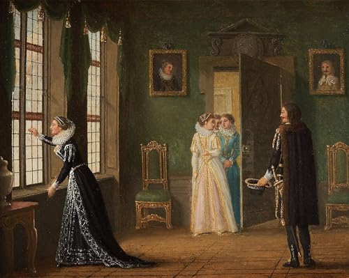 Cuadro en lienzo clásico de 60x90cm, réplica artística de Pehr Hilleström para colgar en pared
