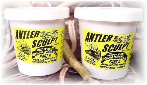 Antler Sculpt Epoxy - 6 Pound Unit - 2 Quarts - Antler Art - Cir-Cut Corporation - Restore Your Trophy To Its Original Glory ! Deer - Elk - Claws - Teeth - Horns - Antlers