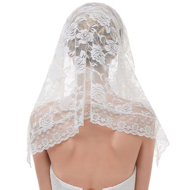 Vielseitiger Mantilla-Schleier Aus Spitze, Für Den Produktbild-Vorschau 2