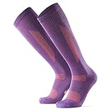 Calcetines de Compresi&oacute;n de Algod&oacute;n Org&aacute;nico Pack de 1 (P&uacute;rpura/Naranja, EU 35-38)