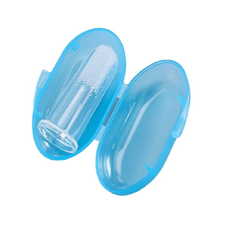 WATERFOWL Baby Tongue Cleaning Flexible Manual New Born Baby Soft Silicone Tounge Cleaner Finger Toothbrush (Blue) - 1 Count (B0BY5JWPKS) Amazon Price History, Amazon Price Tracker