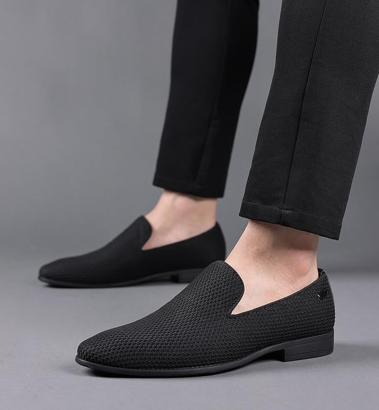 Mens Velvet Loafers Slip-on Dress Shoes Fashion Style Driving Classic Tuxedo Casual Oxford Shoes3
