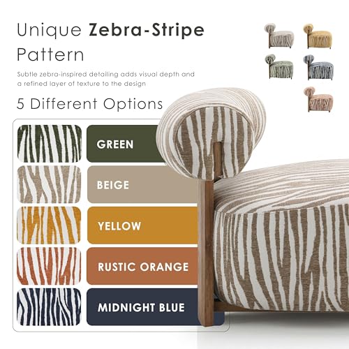 Sillón Plegable Chenille Beige miniatura 7
