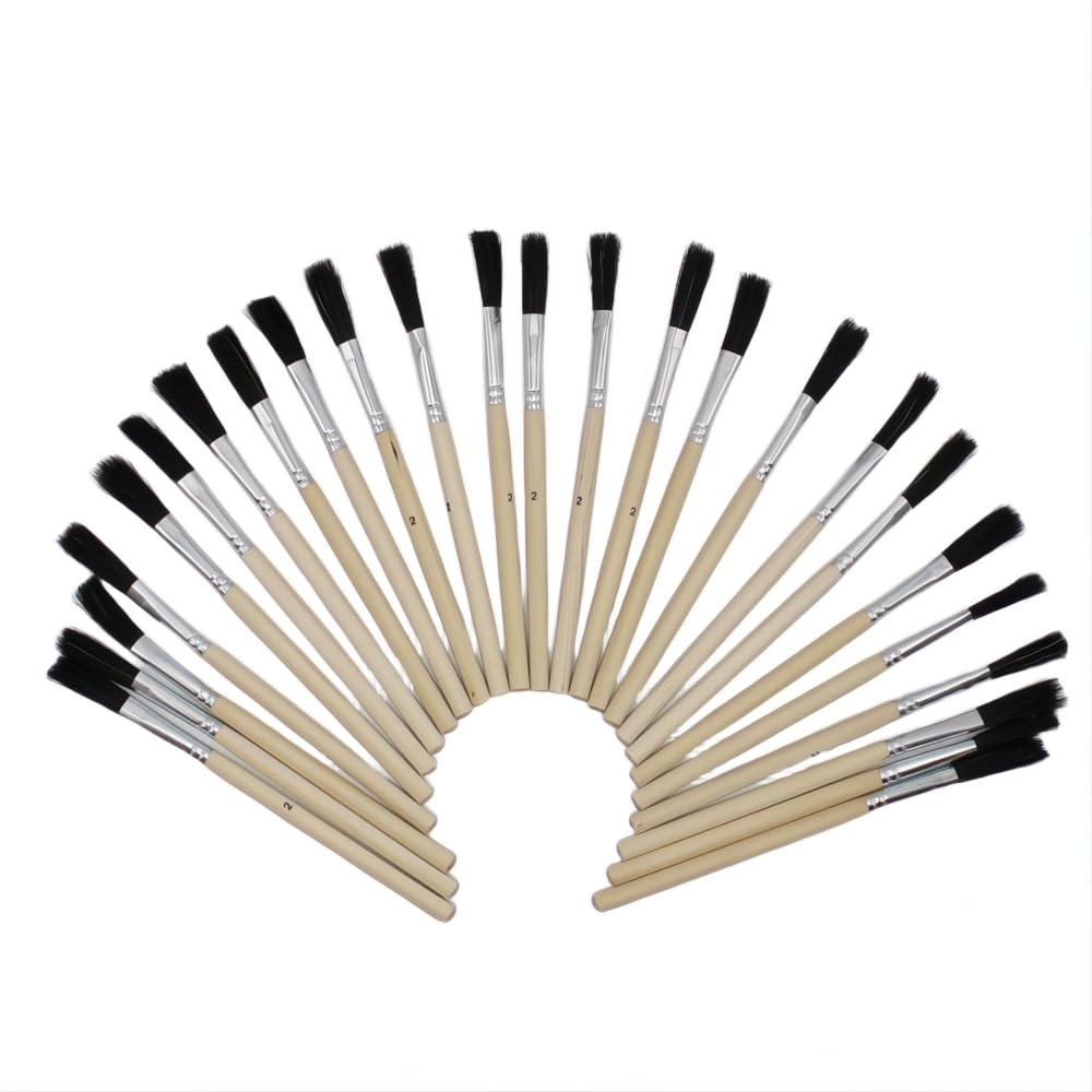 JD Brands Flux Brushes – Pack of 12 Disposable Brushes for Applying Flux, Glue, Lubricants, and Solvents – For Soldering, Woodworking, Electronics, and DIY