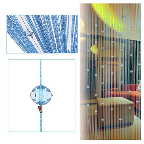 FUT String Tassel Crystal Beads Curtain, Partition Door Curtain Beaded String Curtain Door Screen Panel Home Decor Divider for Bridal Chamber Room Beauty Salon Bedroom New Home Hotel Decoration 1x2m FUT String Tassel Crystal Beads Curtain, Partition Door Curtain Beaded String Curtain Door Screen Panel Home Decor Divider for Bridal Chamber Room Beauty Salon Bedroom New Home Hotel Decoration 1x2m