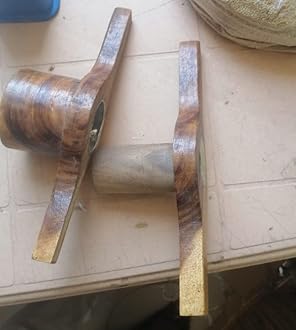 Retail Charms, Handmade Wooden idiyappam Maker Kitchen Press Tool and chakli Press Maker Sev Sancha Maker with Brass Bottom Sheet