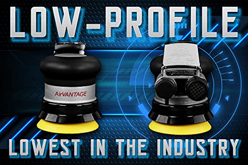 Airvantage 3 Inch Industrial Grade Random Orbital Air Sander With Low-Profile Pad (Nv: 3/32 Hook) #TOP4
