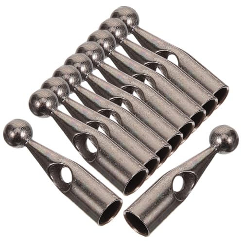 MOBUTOFU 10個属製耐久傘ゆ先カバー 傘部品 ゆ先交換用 傘骨修理用 尾ビーズ 便利なアクセサリー 簡単取付