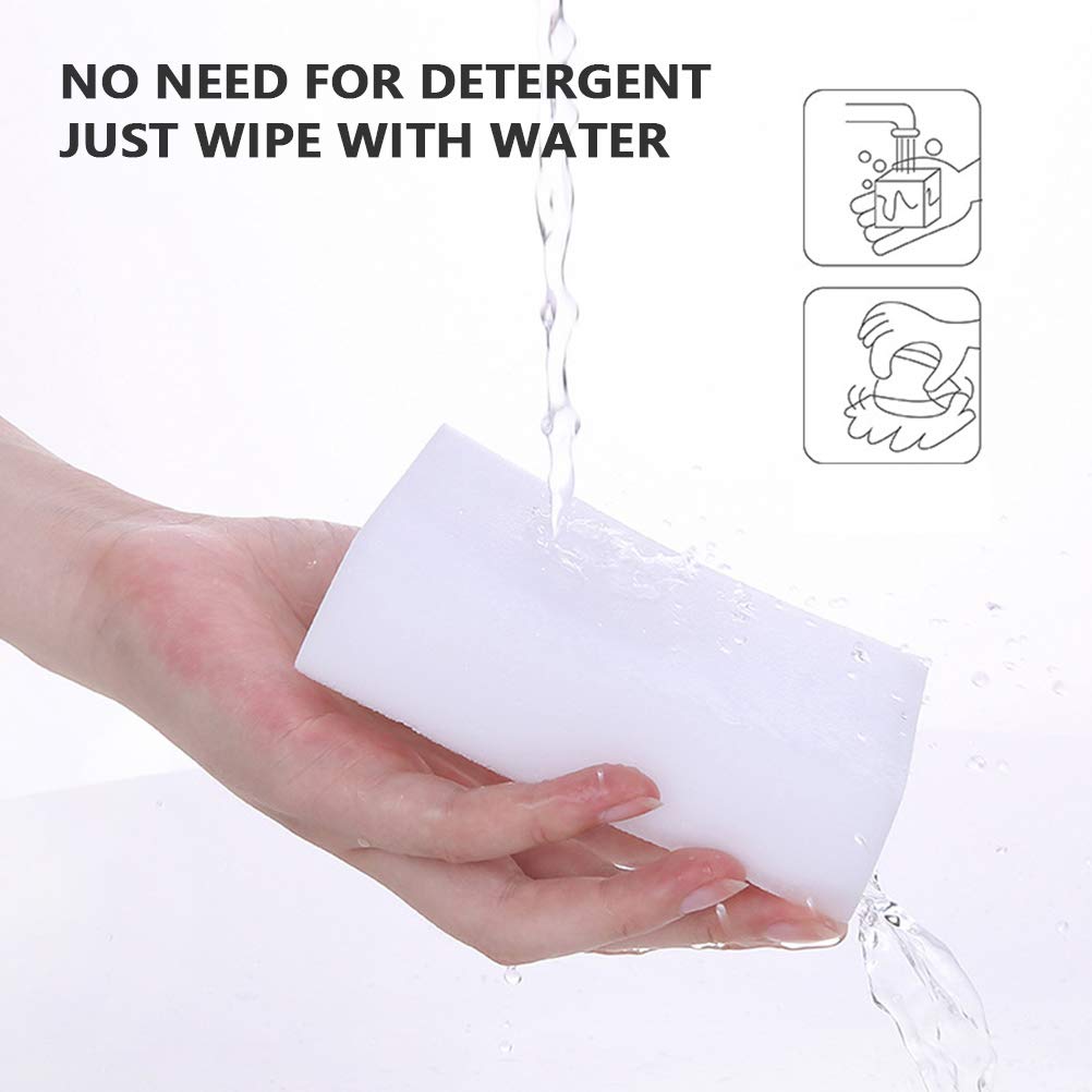 50 Spugnette Magiche In Melamina – Gomma Pulente Multiuso 100x60x20 Mm – Per Casa, Cucina, Bagno
