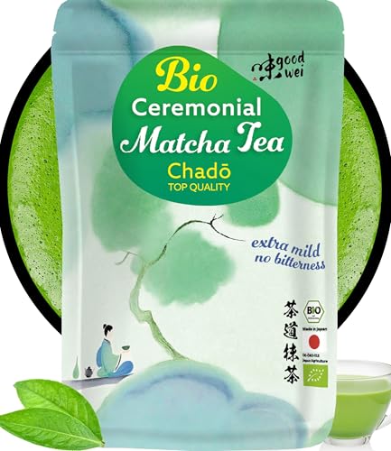 Chado – Matcha Ecológico Ceremonial de Japón (Mie) | Primera Cosecha de Primavera | Té Verde Matcha Premium para Ceremonias y Latte (100g)