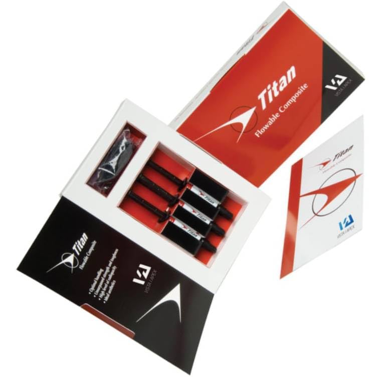 Vista Dental 90009 Titan Flowable Composite Syringes A2 6/Pk 1.5 Gm