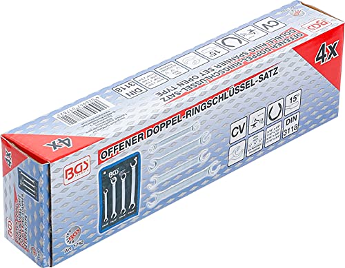 Juego de llaves de estrella dobles abiertas |