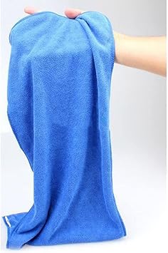 HshDUti Microfibre Cleaning Cloth Duster Car Bathroom Polish Towel, Ultra Absorbent Microfiber Cleaning Cloth, Non-Abrasive, Reusable and Washable Blue