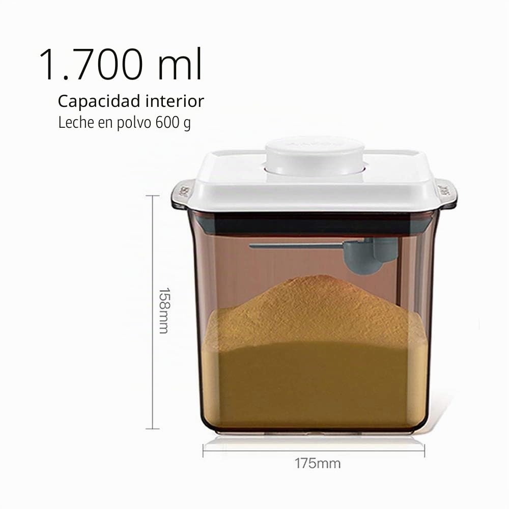 Dispensador De Polvo De FóRmula. Caja PortáTil De Almacenamiento De Leche En Polvo para Alimentos Contenedor PortáTil De Alimentos Sellados para Leche En Polvo, Snacks.(Proteger de la luz solar)