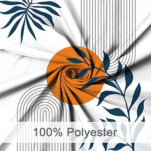 MIRRORANG Boho Abstract Shower Curtain with 12 Hooks, Fabric Mould Proof Resistant - Image 4