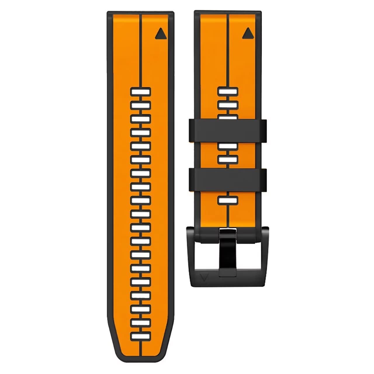Cinturino Ibrido Pelle E Silicone 22/26mm Per Garmin Tactix 7 Pro, Fenix 7/6/5, Epix 2 – QuickFit - 3