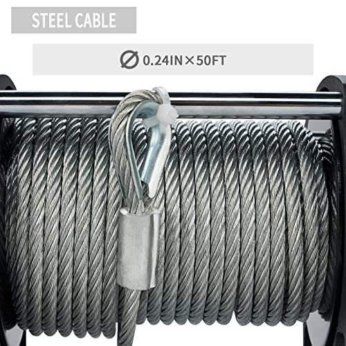 Openroad 5500 Lb Capacity Electric Winch With Cable,12V Atv Winch With Wireless Remote Control,Utv/Atv Towing Winch With Winch Mount Plate,Recovery Winch Kit… #TOP3