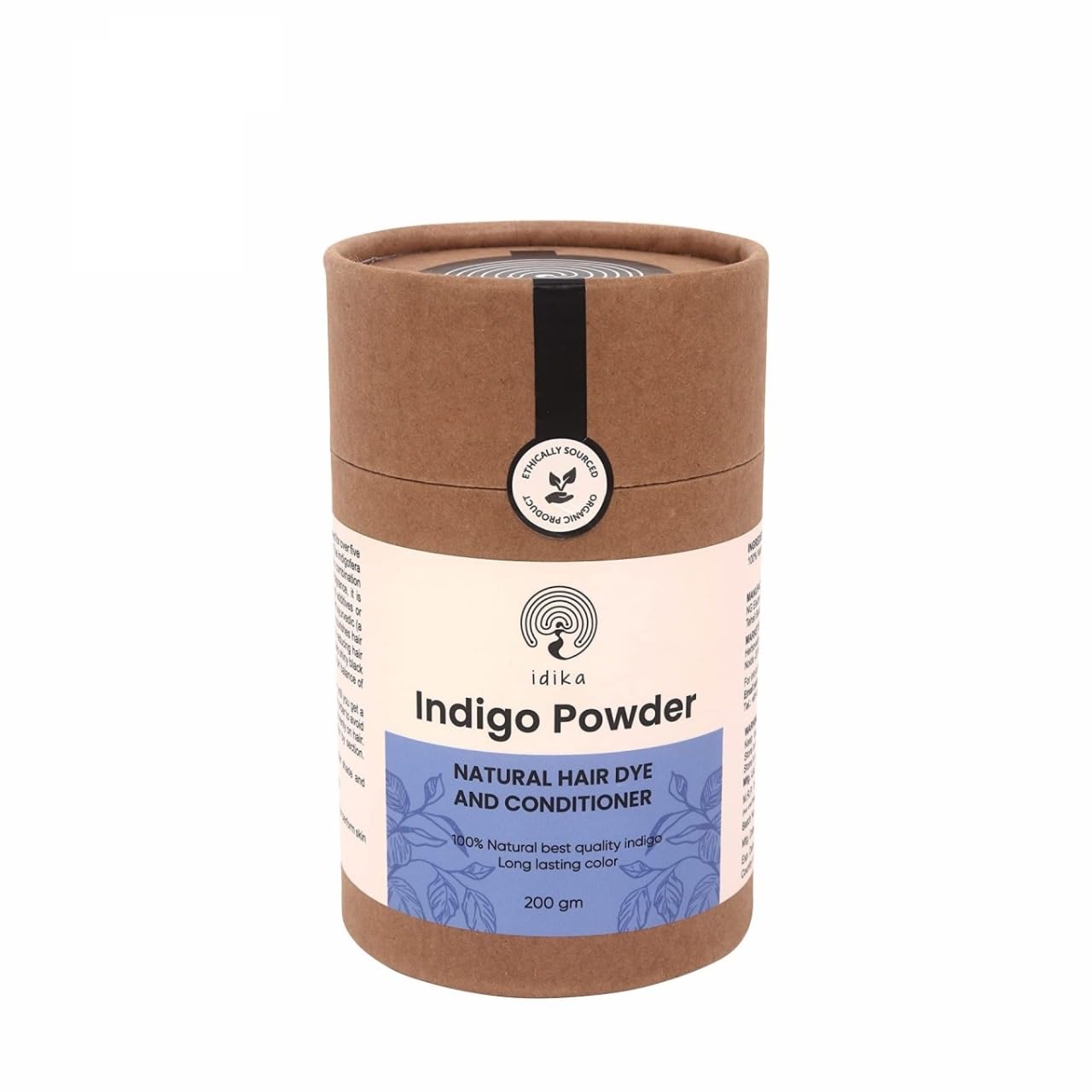 Idika Indigo Powder for Hair - Natural Hair Coloring for Grey Hair, 100% Bio Organic, Chemical-Free, Protects Hair from Damage, Ideal for Men & Women 200g-picture-12