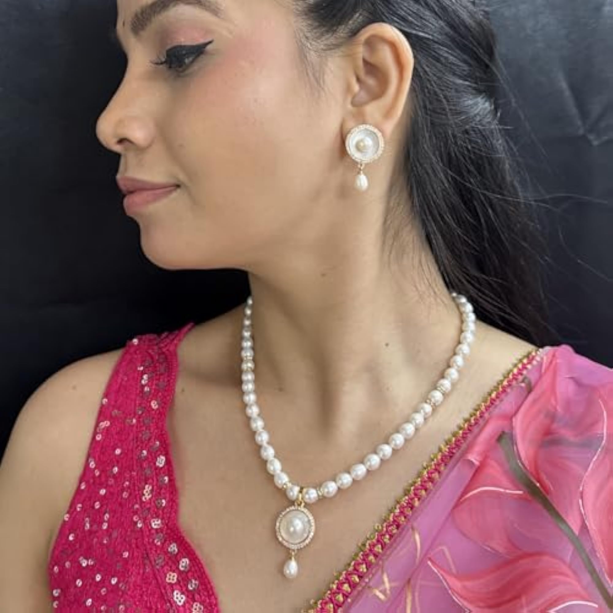 Luminary Fresh Water Pearl Necklace Set, Gift Ready