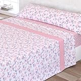 Resistente a los lavados Victorio & Lucchino Juego de Sábanas Modelo Maira (Rosa, Cama 105 cm)