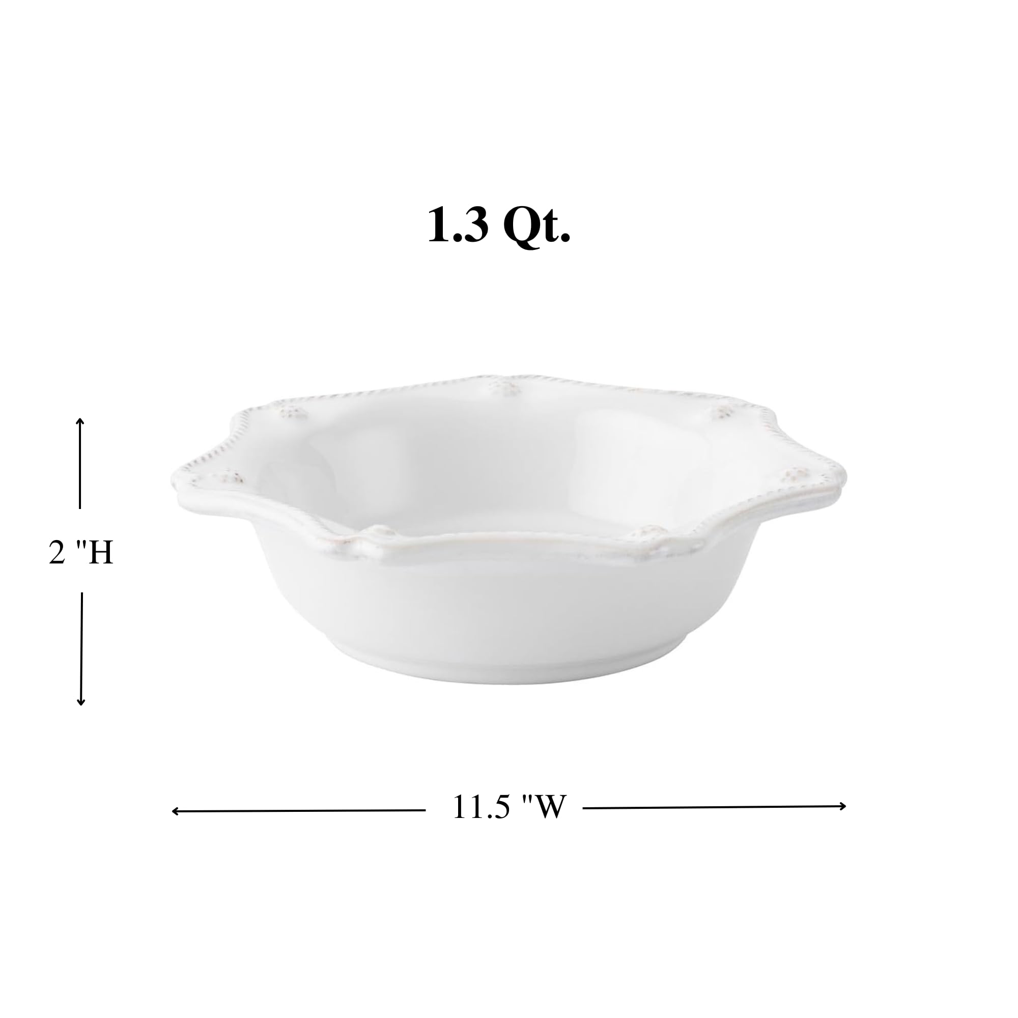 Plato De Cena Juliska Berry And Thread Whitewash – Cerámica Original De 11 1/4 Pulgadas