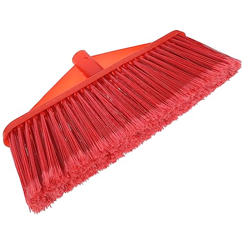 FOMIYES Two-Color Plastic Broom Push Broom Head Plastic Sweeper Part Plastic Sweeper Head Replacement Broom Head Broom Replacement Head Housekeeping Broom Part Cleaner Commercial