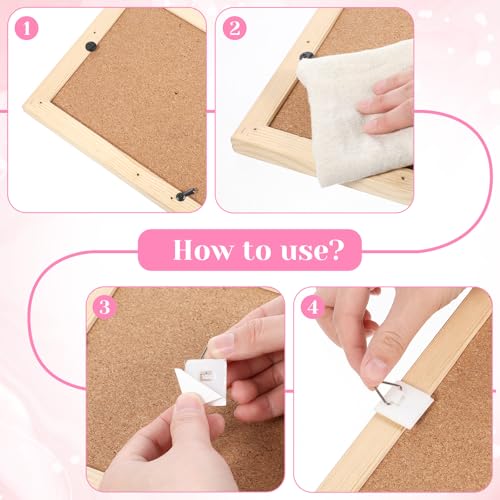Image of QfwdfcTrenz 60 Pcs Adhesive Picture Hanger Invisible Adhesive Wall Hooks Picture Hangers Without Nails Plastic Sticky Wall Photo Hooks Frame Hanging Tool for Home Art Photo Closet