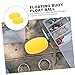 Yardwe 2Pcs EVA High-Density Anti-Aging Fishing Buoy Ball Oval Shape Deep Water Float Multipurpose Fishing Supplies for Kayak and Canoe