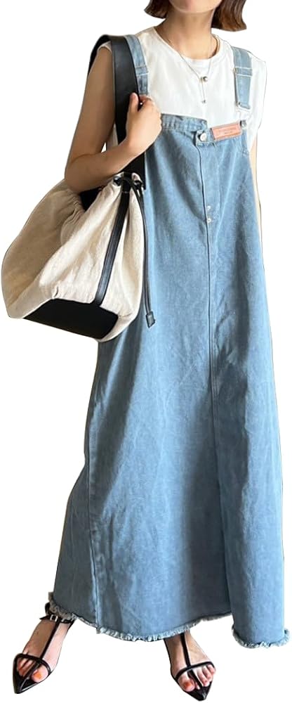 Amazon.co.jp: [拼衣坊] サロペット ワンピース レディース