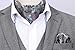 HISDERN Ascot Tie Mens Formal Cravat Ties Floral Paisley Polka Dot Jacquard Self Ascots Cravat Scarf Wedding Party