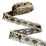 ☆ Die Pailletten Spitzenbesatz ist perfekt für alle DIY Handwerk wie Kleidung Gardine Vorhang Tischläufer Borte Herstellung, Haus Party Ornamente und so weiter.