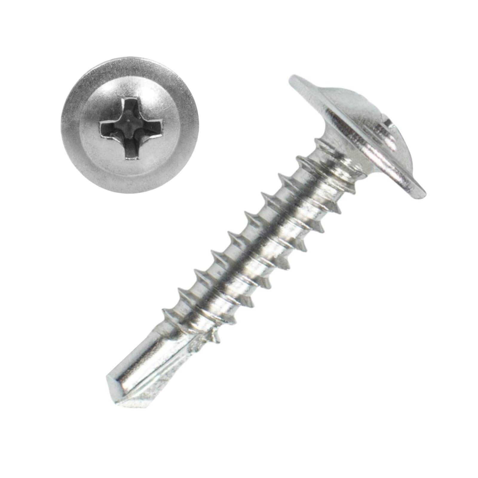 410 Stainless Steel Sheet Metal Screws - 250 Pack -10