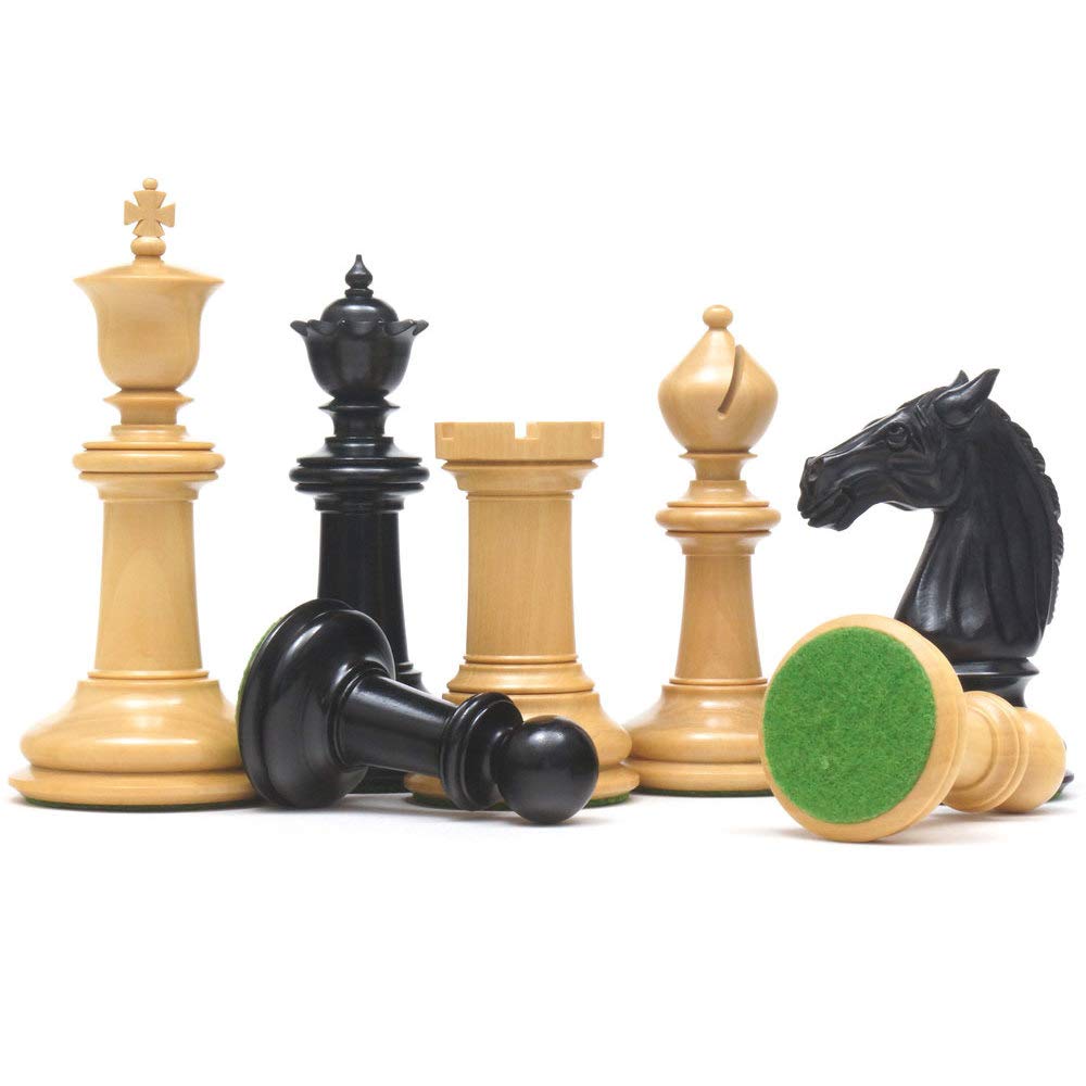 The Regency Chess Company Das Bad Schachfiguren in Ebenholz 10.8cm