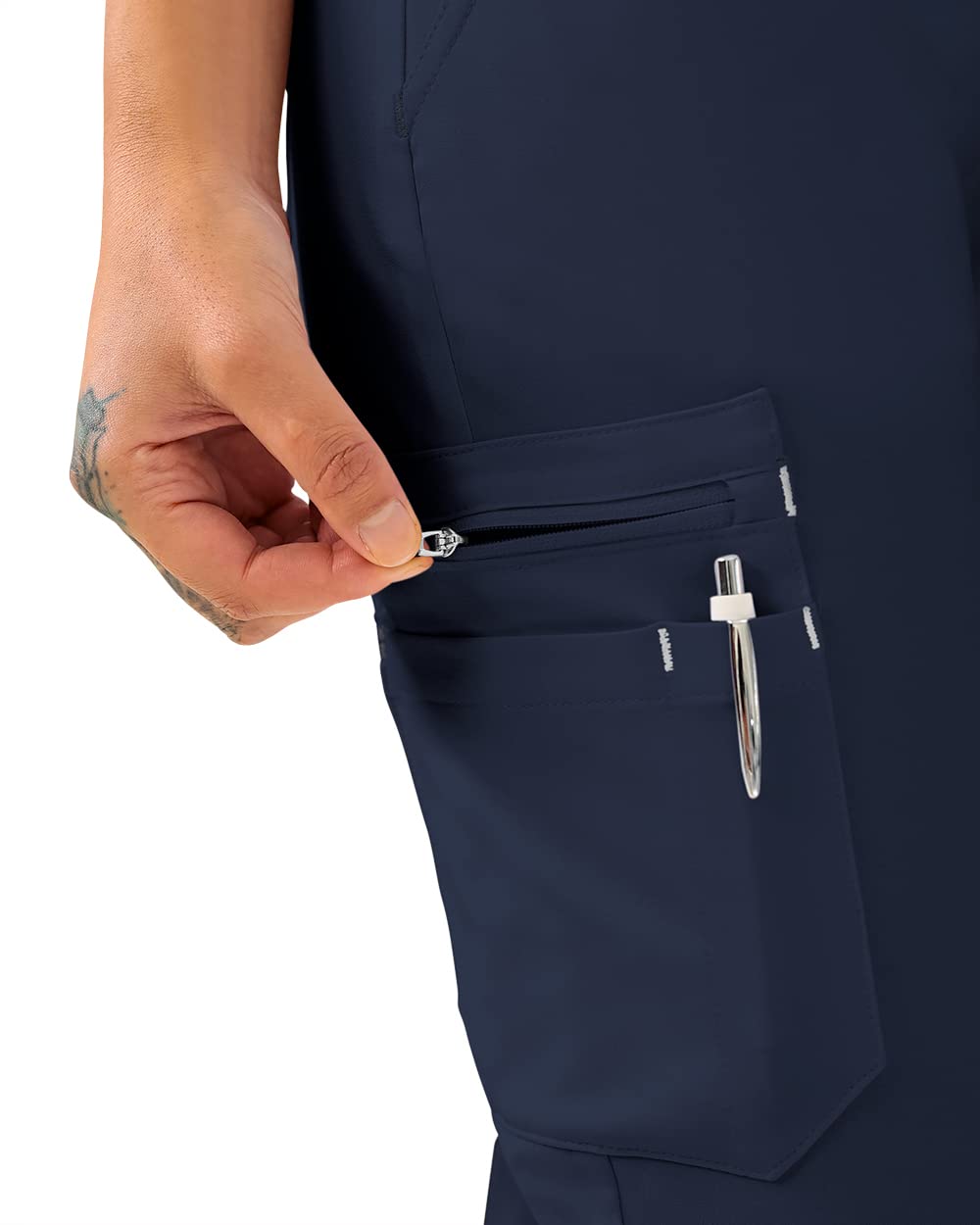 CLINIC DRESS Hose I kaere I Damen-Schlupfhose Pflegehose Arbeitskleidung I Bündchen Stretch Kurzgröße I Industriewäsche geeignet | bis 75 Grad waschbar |