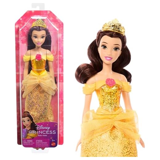 Disney Princess Bella Muñeca Princesa película La Bella y la Bestia, Juguete +3 años (Mattel HLW11)