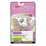 Los rotuladores que vienen incluidos, solamente colorean en el papel Magicolor; no dejarán manchas en la ropa, en la mesa o en la piel
