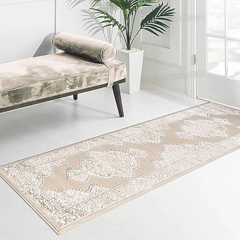 cozily Traditional Oriental Hall Runner Rug Cover